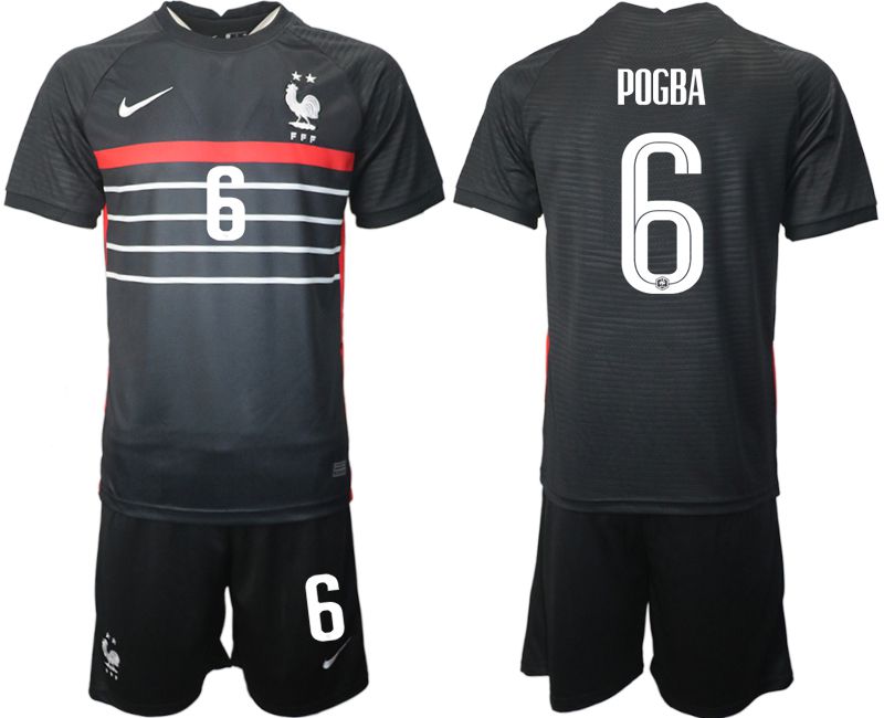 Men 2022 World Cup National Team France home black 6 Soccer Jersey